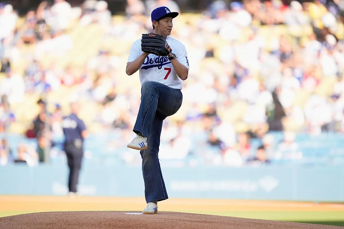 Son Heung-min Electrifies Dodger Stadium with Flawless First Pitch