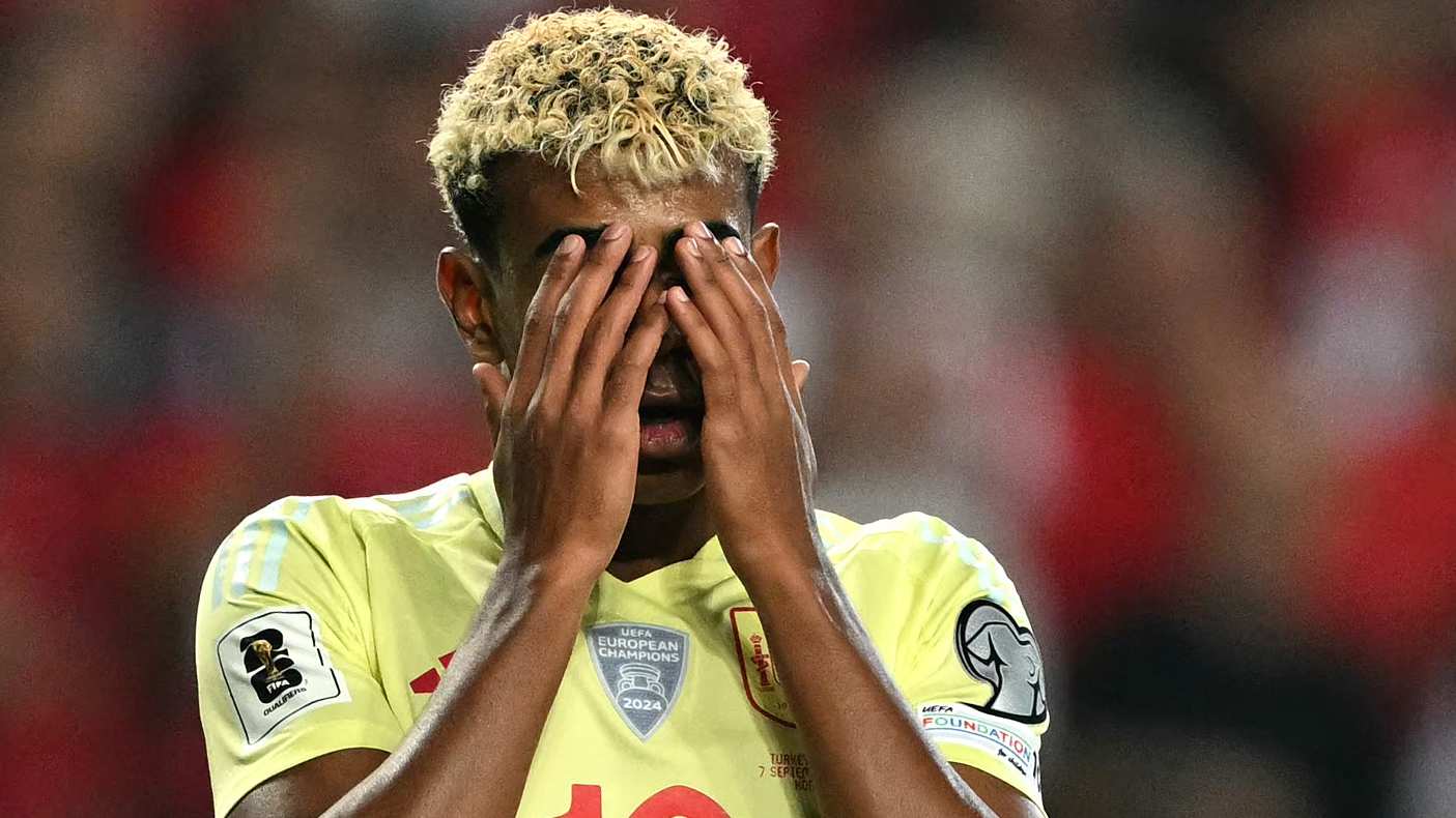 Hansi Flick reveals what he told Lamine Yamal in emotionally charged touchline talk after Barcelona's Champions League win over Brest as teenager star edges closer to return from injury