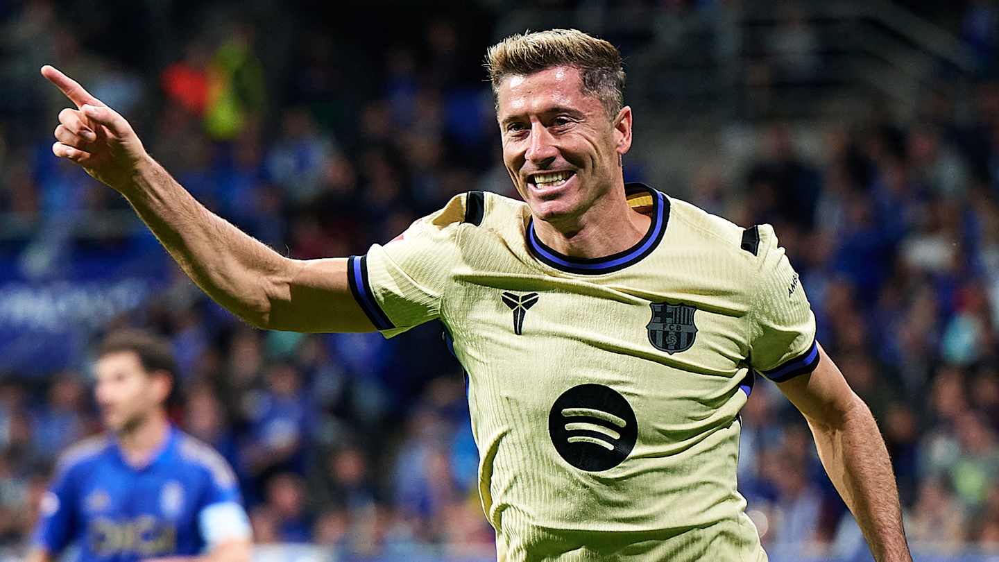 Lewandowski Ignites Barcelona’s 3-1 Comeback Win Against Real Oviedo