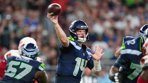 Sam Darnold in action against the Cardinals.