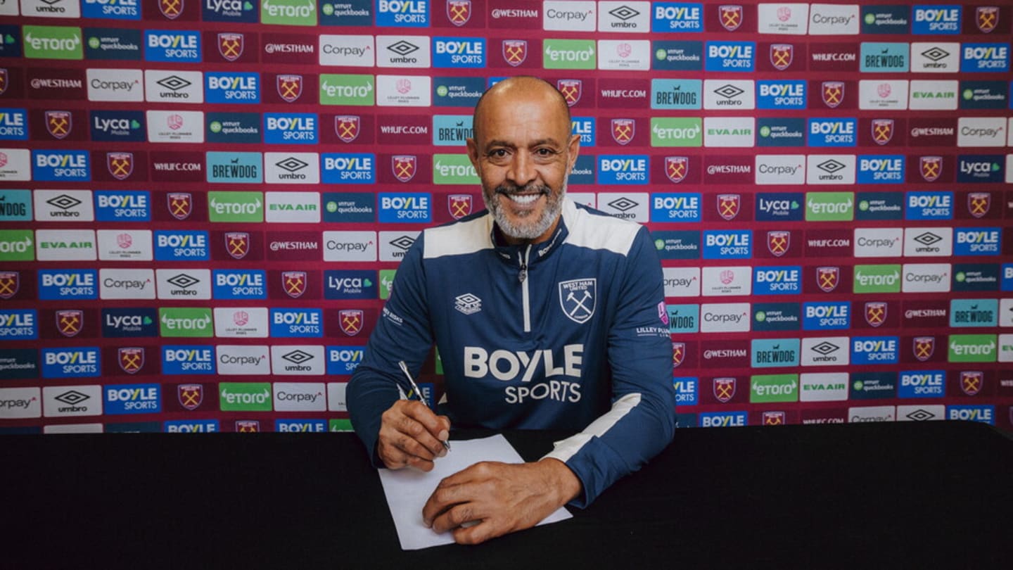 West Ham Appoint Nuno Espírito Santo as New Manager in Swift Succession