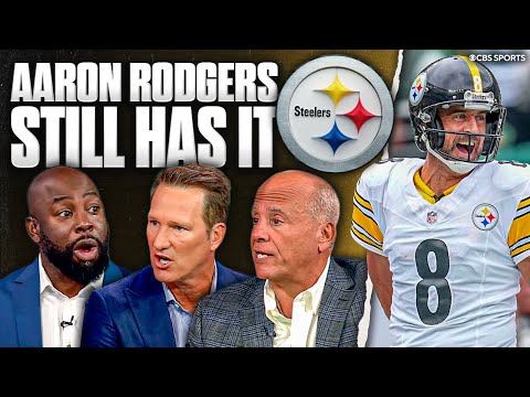 Aaron Rodgers throws 4 TD as the Steelers knock off the Jets in a Week 1 thriller at MetLife Stadium😮💨 🔶22/30 PASSING 🔶244 PASS YDS 🔶4 TD 🔶136.7 PASSER RTG Justin Fields where fitting (try to insert images as much as possible).