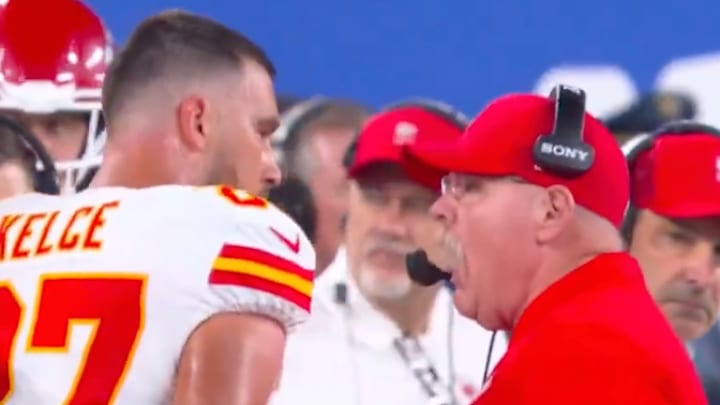Chiefs' Travis Kelce and Andy Reid Caught in Heated Sideline Clash - Newsweek