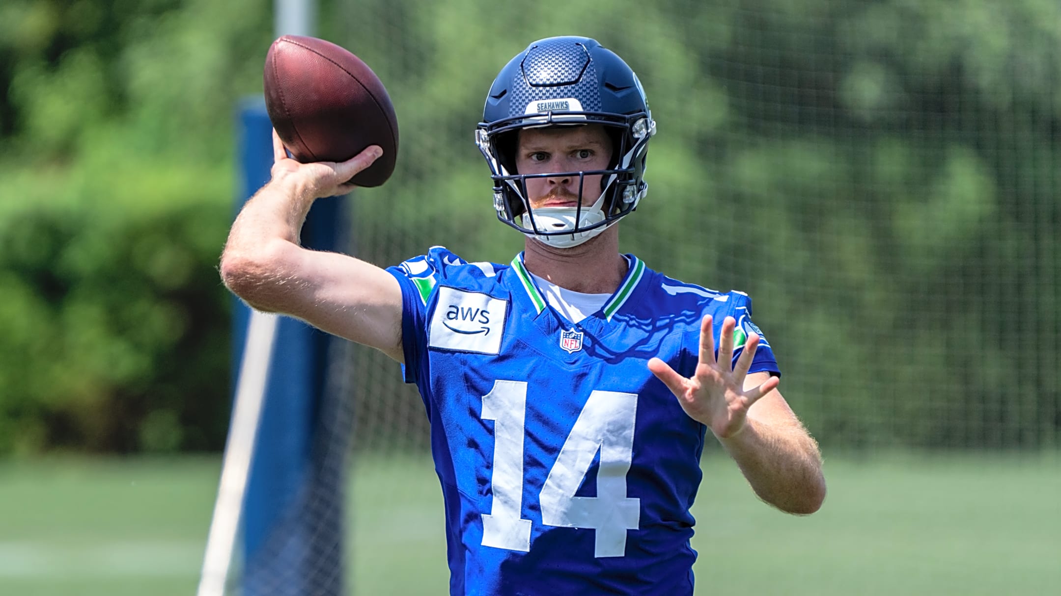 Sam Darnold making a clutch play in 2024.